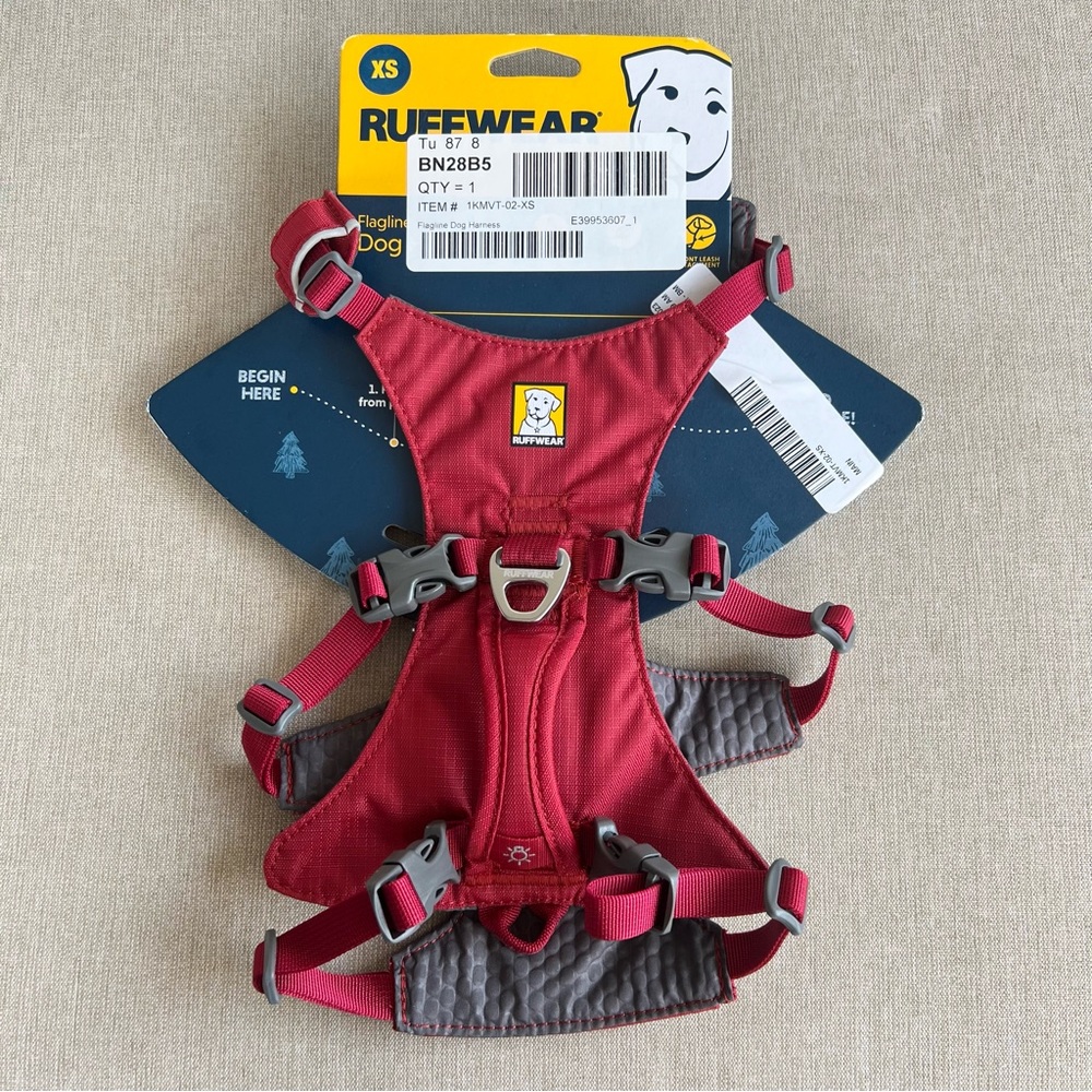 NWT RuffWear Flagline harness, XS